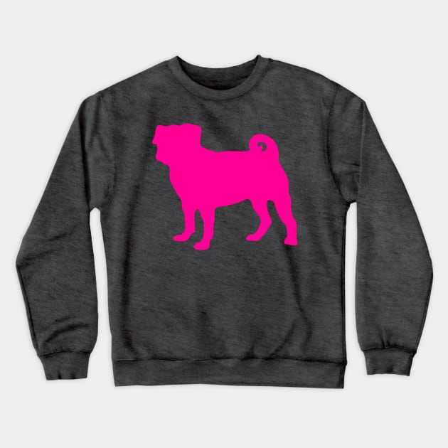 Pink Pug Crewneck Sweatshirt by XOOXOO